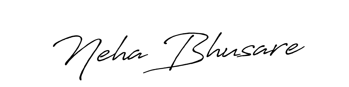 Use a signature maker to create a handwritten signature online. With this signature software, you can design (Antro_Vectra_Bolder) your own signature for name Neha Bhusare. Neha Bhusare signature style 7 images and pictures png