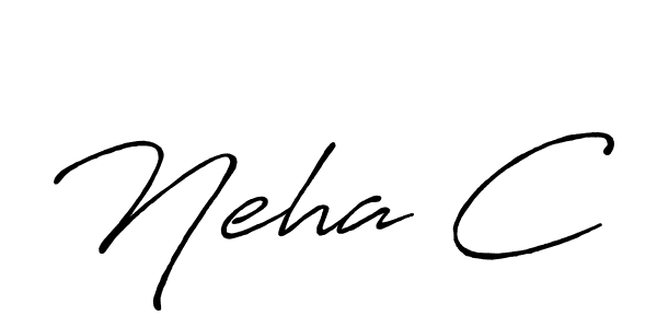 How to Draw Neha C signature style? Antro_Vectra_Bolder is a latest design signature styles for name Neha C. Neha C signature style 7 images and pictures png