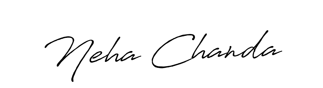 Also You can easily find your signature by using the search form. We will create Neha Chanda name handwritten signature images for you free of cost using Antro_Vectra_Bolder sign style. Neha Chanda signature style 7 images and pictures png