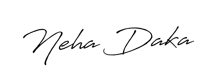You should practise on your own different ways (Antro_Vectra_Bolder) to write your name (Neha Daka) in signature. don't let someone else do it for you. Neha Daka signature style 7 images and pictures png