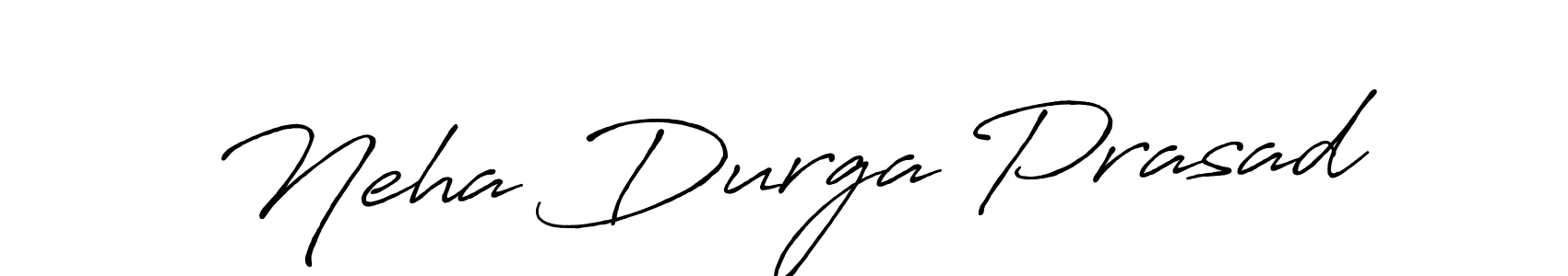 Antro_Vectra_Bolder is a professional signature style that is perfect for those who want to add a touch of class to their signature. It is also a great choice for those who want to make their signature more unique. Get Neha Durga Prasad name to fancy signature for free. Neha Durga Prasad signature style 7 images and pictures png