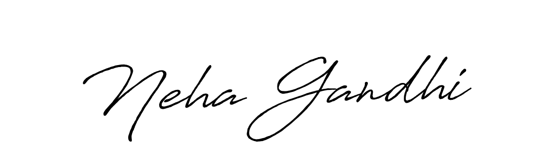 It looks lik you need a new signature style for name Neha Gandhi. Design unique handwritten (Antro_Vectra_Bolder) signature with our free signature maker in just a few clicks. Neha Gandhi signature style 7 images and pictures png