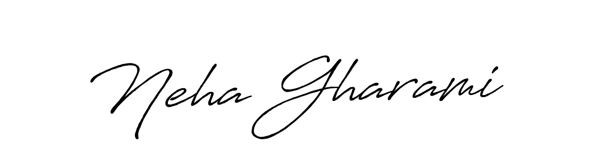 Once you've used our free online signature maker to create your best signature Antro_Vectra_Bolder style, it's time to enjoy all of the benefits that Neha Gharami name signing documents. Neha Gharami signature style 7 images and pictures png