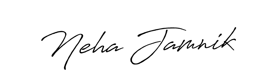 How to make Neha Jamnik signature? Antro_Vectra_Bolder is a professional autograph style. Create handwritten signature for Neha Jamnik name. Neha Jamnik signature style 7 images and pictures png