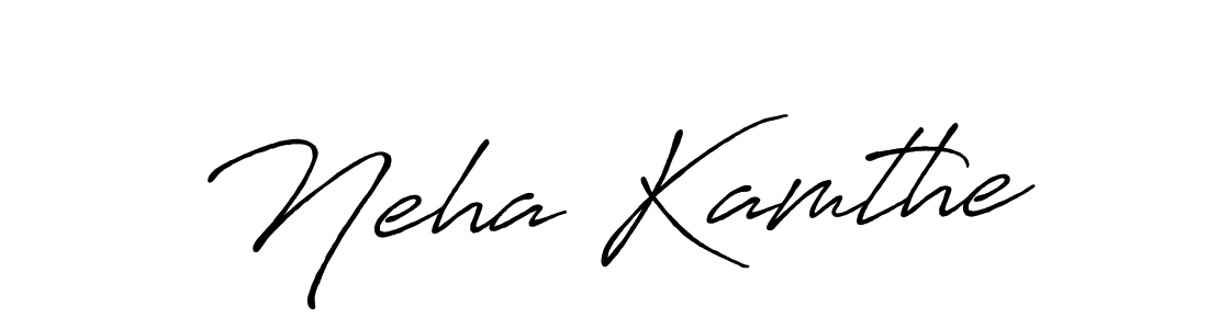 Create a beautiful signature design for name Neha Kamthe. With this signature (Antro_Vectra_Bolder) fonts, you can make a handwritten signature for free. Neha Kamthe signature style 7 images and pictures png