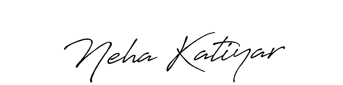 Use a signature maker to create a handwritten signature online. With this signature software, you can design (Antro_Vectra_Bolder) your own signature for name Neha Katiyar. Neha Katiyar signature style 7 images and pictures png