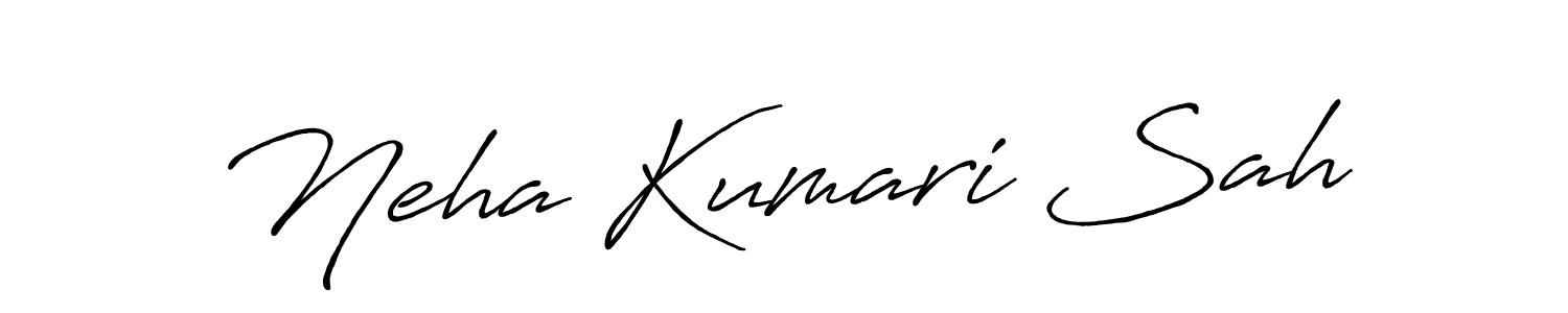 Neha Kumari Sah stylish signature style. Best Handwritten Sign (Antro_Vectra_Bolder) for my name. Handwritten Signature Collection Ideas for my name Neha Kumari Sah. Neha Kumari Sah signature style 7 images and pictures png