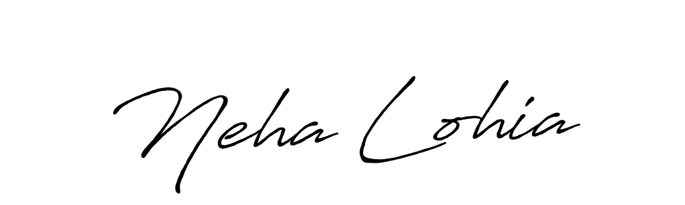 Also we have Neha Lohia name is the best signature style. Create professional handwritten signature collection using Antro_Vectra_Bolder autograph style. Neha Lohia signature style 7 images and pictures png