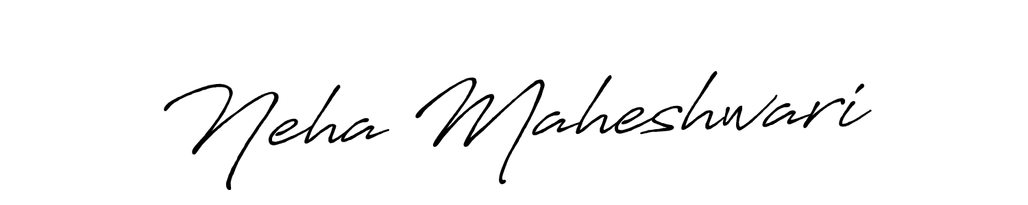 Design your own signature with our free online signature maker. With this signature software, you can create a handwritten (Antro_Vectra_Bolder) signature for name Neha Maheshwari. Neha Maheshwari signature style 7 images and pictures png