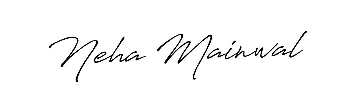 You should practise on your own different ways (Antro_Vectra_Bolder) to write your name (Neha Mainwal) in signature. don't let someone else do it for you. Neha Mainwal signature style 7 images and pictures png