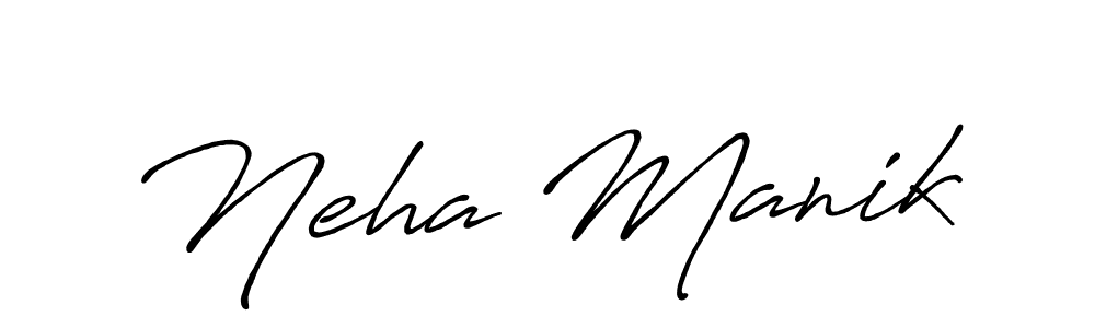 Also You can easily find your signature by using the search form. We will create Neha Manik name handwritten signature images for you free of cost using Antro_Vectra_Bolder sign style. Neha Manik signature style 7 images and pictures png