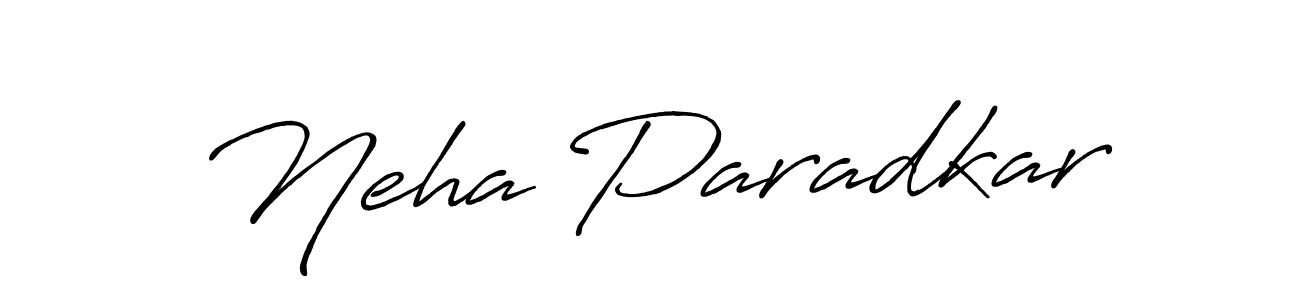 Use a signature maker to create a handwritten signature online. With this signature software, you can design (Antro_Vectra_Bolder) your own signature for name Neha Paradkar. Neha Paradkar signature style 7 images and pictures png