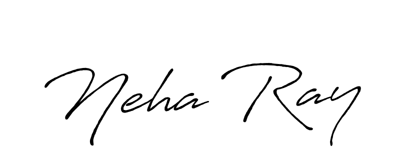 Neha Ray stylish signature style. Best Handwritten Sign (Antro_Vectra_Bolder) for my name. Handwritten Signature Collection Ideas for my name Neha Ray. Neha Ray signature style 7 images and pictures png