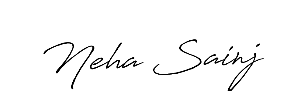 Make a beautiful signature design for name Neha Sainj. Use this online signature maker to create a handwritten signature for free. Neha Sainj signature style 7 images and pictures png