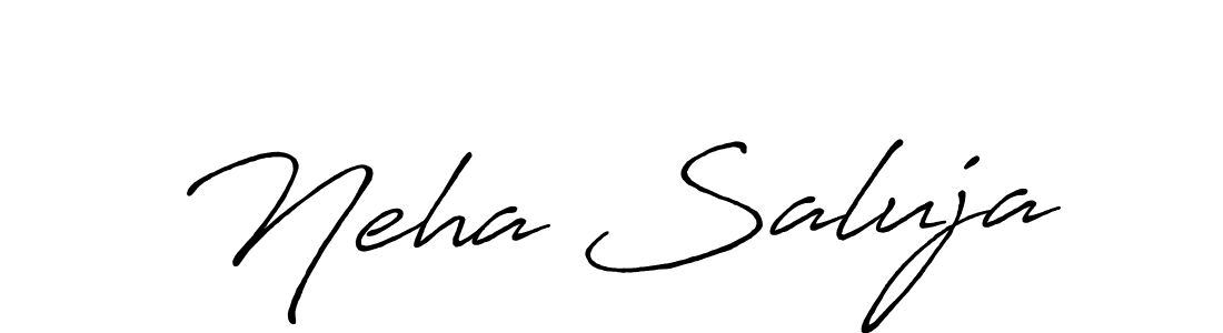 Antro_Vectra_Bolder is a professional signature style that is perfect for those who want to add a touch of class to their signature. It is also a great choice for those who want to make their signature more unique. Get Neha Saluja name to fancy signature for free. Neha Saluja signature style 7 images and pictures png