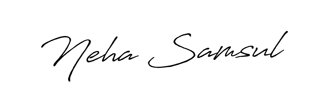 Make a beautiful signature design for name Neha Samsul. Use this online signature maker to create a handwritten signature for free. Neha Samsul signature style 7 images and pictures png