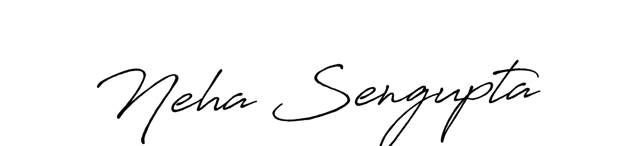 Make a beautiful signature design for name Neha Sengupta. With this signature (Antro_Vectra_Bolder) style, you can create a handwritten signature for free. Neha Sengupta signature style 7 images and pictures png