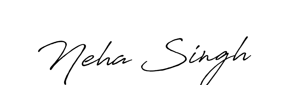 Design your own signature with our free online signature maker. With this signature software, you can create a handwritten (Antro_Vectra_Bolder) signature for name Neha Singh. Neha Singh signature style 7 images and pictures png