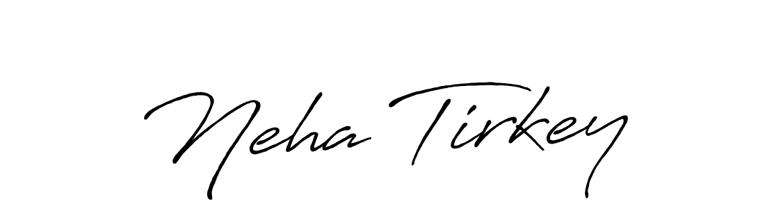 How to make Neha Tirkey signature? Antro_Vectra_Bolder is a professional autograph style. Create handwritten signature for Neha Tirkey name. Neha Tirkey signature style 7 images and pictures png