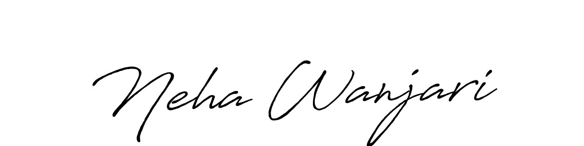 Also You can easily find your signature by using the search form. We will create Neha Wanjari name handwritten signature images for you free of cost using Antro_Vectra_Bolder sign style. Neha Wanjari signature style 7 images and pictures png