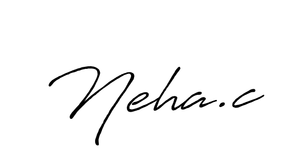 It looks lik you need a new signature style for name Neha.c. Design unique handwritten (Antro_Vectra_Bolder) signature with our free signature maker in just a few clicks. Neha.c signature style 7 images and pictures png