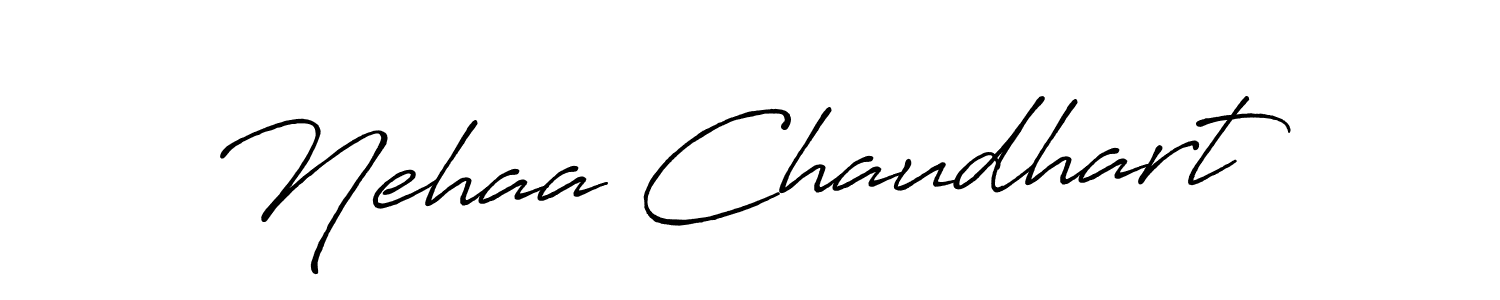 Use a signature maker to create a handwritten signature online. With this signature software, you can design (Antro_Vectra_Bolder) your own signature for name Nehaa Chaudhart. Nehaa Chaudhart signature style 7 images and pictures png