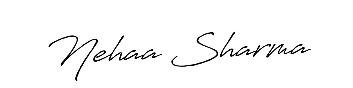 How to make Nehaa Sharma signature? Antro_Vectra_Bolder is a professional autograph style. Create handwritten signature for Nehaa Sharma name. Nehaa Sharma signature style 7 images and pictures png