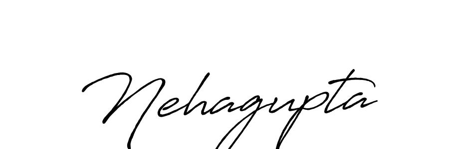 How to make Nehagupta name signature. Use Antro_Vectra_Bolder style for creating short signs online. This is the latest handwritten sign. Nehagupta signature style 7 images and pictures png