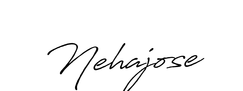How to make Nehajose signature? Antro_Vectra_Bolder is a professional autograph style. Create handwritten signature for Nehajose name. Nehajose signature style 7 images and pictures png