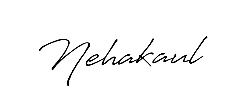 Create a beautiful signature design for name Nehakaul. With this signature (Antro_Vectra_Bolder) fonts, you can make a handwritten signature for free. Nehakaul signature style 7 images and pictures png