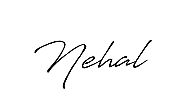 Make a beautiful signature design for name Nehal . With this signature (Antro_Vectra_Bolder) style, you can create a handwritten signature for free. Nehal  signature style 7 images and pictures png