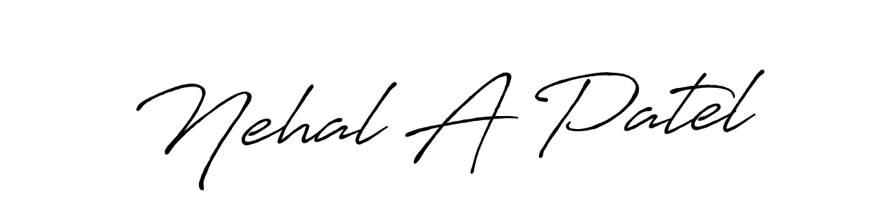 It looks lik you need a new signature style for name Nehal A Patel. Design unique handwritten (Antro_Vectra_Bolder) signature with our free signature maker in just a few clicks. Nehal A Patel signature style 7 images and pictures png