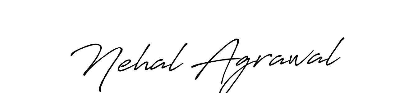 How to make Nehal Agrawal signature? Antro_Vectra_Bolder is a professional autograph style. Create handwritten signature for Nehal Agrawal name. Nehal Agrawal signature style 7 images and pictures png