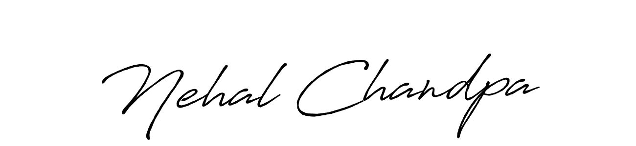 You should practise on your own different ways (Antro_Vectra_Bolder) to write your name (Nehal Chandpa) in signature. don't let someone else do it for you. Nehal Chandpa signature style 7 images and pictures png