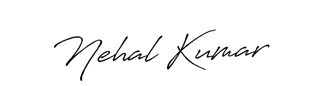 Nehal Kumar stylish signature style. Best Handwritten Sign (Antro_Vectra_Bolder) for my name. Handwritten Signature Collection Ideas for my name Nehal Kumar. Nehal Kumar signature style 7 images and pictures png