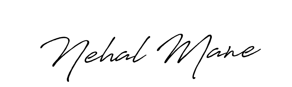 The best way (Antro_Vectra_Bolder) to make a short signature is to pick only two or three words in your name. The name Nehal Mane include a total of six letters. For converting this name. Nehal Mane signature style 7 images and pictures png