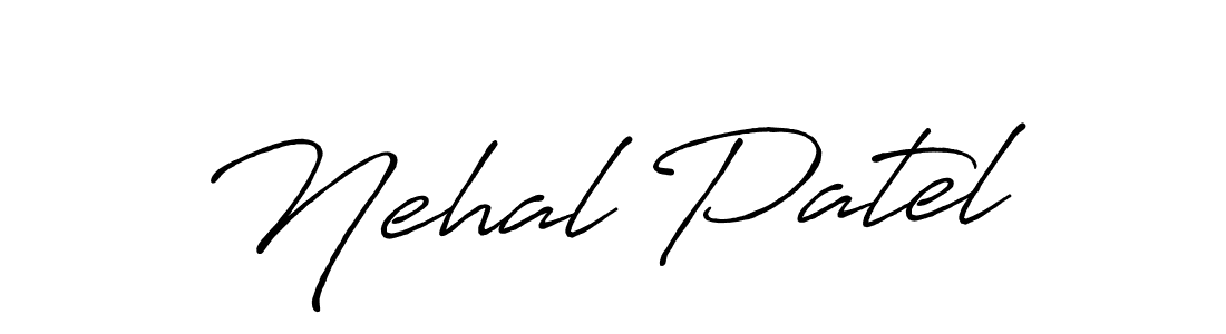 Also You can easily find your signature by using the search form. We will create Nehal Patel name handwritten signature images for you free of cost using Antro_Vectra_Bolder sign style. Nehal Patel signature style 7 images and pictures png