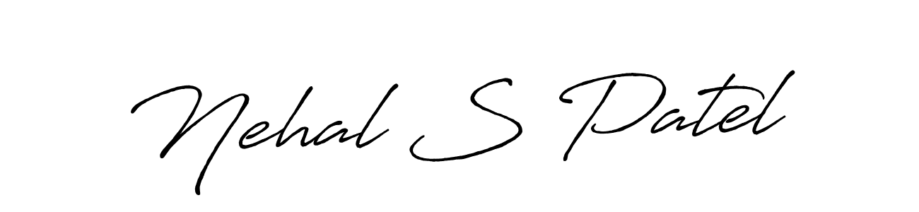 How to make Nehal S Patel signature? Antro_Vectra_Bolder is a professional autograph style. Create handwritten signature for Nehal S Patel name. Nehal S Patel signature style 7 images and pictures png