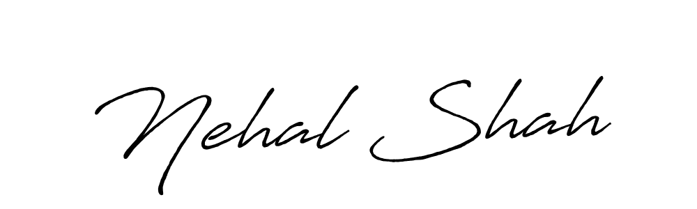The best way (Antro_Vectra_Bolder) to make a short signature is to pick only two or three words in your name. The name Nehal Shah include a total of six letters. For converting this name. Nehal Shah signature style 7 images and pictures png