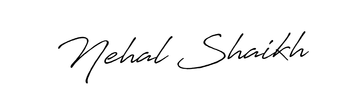 Make a beautiful signature design for name Nehal Shaikh. Use this online signature maker to create a handwritten signature for free. Nehal Shaikh signature style 7 images and pictures png