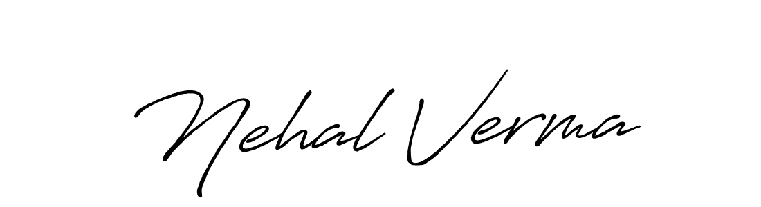 Also You can easily find your signature by using the search form. We will create Nehal Verma name handwritten signature images for you free of cost using Antro_Vectra_Bolder sign style. Nehal Verma signature style 7 images and pictures png