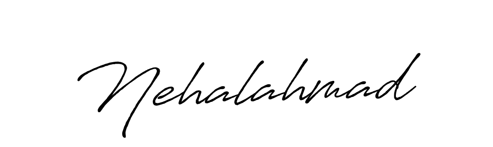 if you are searching for the best signature style for your name Nehalahmad. so please give up your signature search. here we have designed multiple signature styles  using Antro_Vectra_Bolder. Nehalahmad signature style 7 images and pictures png