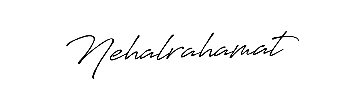 Create a beautiful signature design for name Nehalrahamat. With this signature (Antro_Vectra_Bolder) fonts, you can make a handwritten signature for free. Nehalrahamat signature style 7 images and pictures png