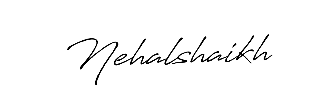 Also we have Nehalshaikh name is the best signature style. Create professional handwritten signature collection using Antro_Vectra_Bolder autograph style. Nehalshaikh signature style 7 images and pictures png