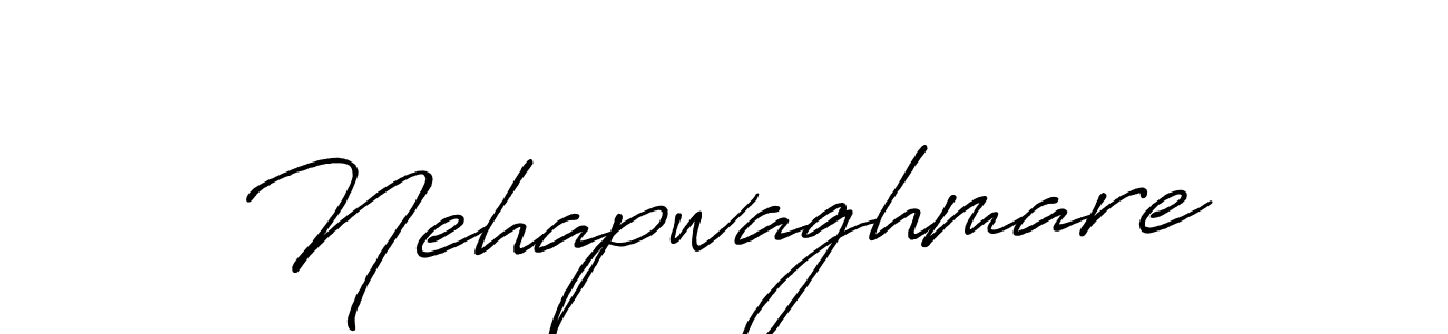 Create a beautiful signature design for name Nehapwaghmare. With this signature (Antro_Vectra_Bolder) fonts, you can make a handwritten signature for free. Nehapwaghmare signature style 7 images and pictures png