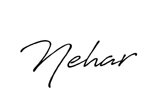 How to make Nehar signature? Antro_Vectra_Bolder is a professional autograph style. Create handwritten signature for Nehar name. Nehar signature style 7 images and pictures png