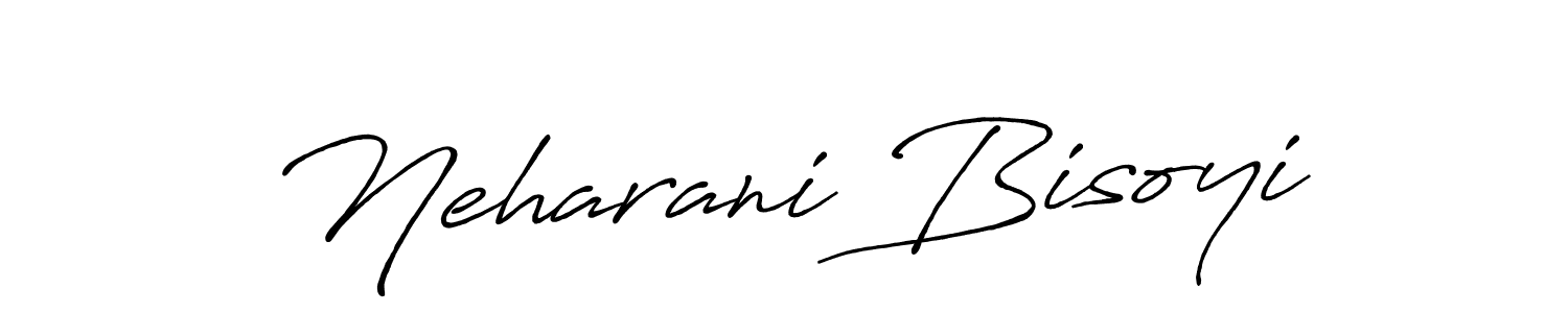 Neharani Bisoyi stylish signature style. Best Handwritten Sign (Antro_Vectra_Bolder) for my name. Handwritten Signature Collection Ideas for my name Neharani Bisoyi. Neharani Bisoyi signature style 7 images and pictures png