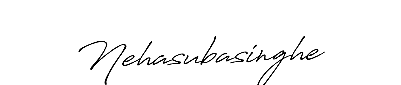 Also we have Nehasubasinghe name is the best signature style. Create professional handwritten signature collection using Antro_Vectra_Bolder autograph style. Nehasubasinghe signature style 7 images and pictures png