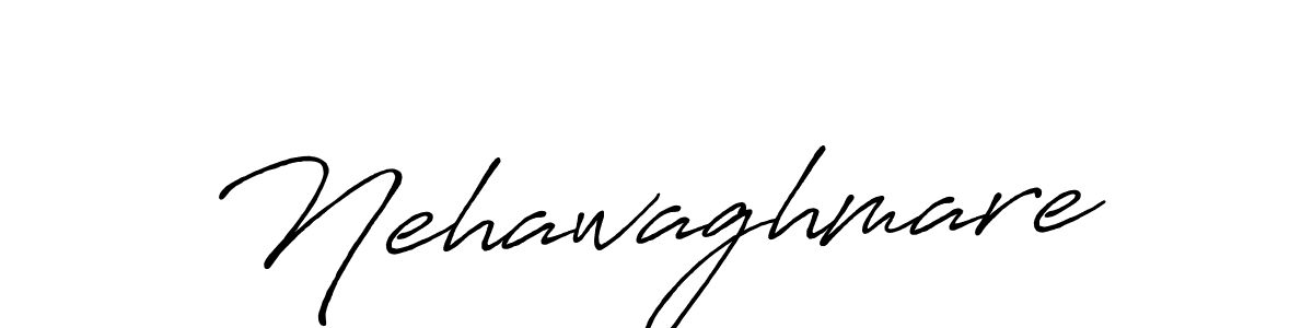 Use a signature maker to create a handwritten signature online. With this signature software, you can design (Antro_Vectra_Bolder) your own signature for name Nehawaghmare. Nehawaghmare signature style 7 images and pictures png