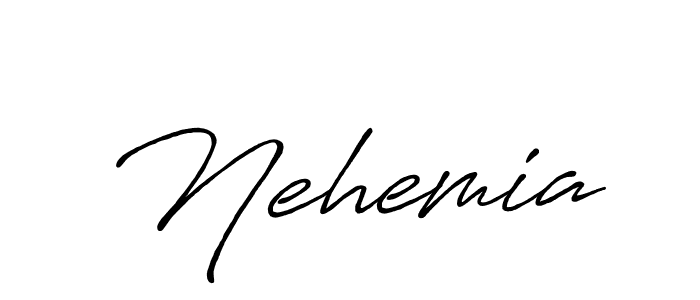 How to make Nehemia signature? Antro_Vectra_Bolder is a professional autograph style. Create handwritten signature for Nehemia name. Nehemia signature style 7 images and pictures png